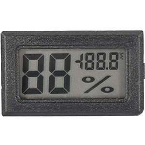 Digitale lcd-display vochtigheidsthermometer, zeer nauwkeurige elektrische hygrometerthermometer, temperatuur- en vochtigheidsmeter voor thuis, kantoren, 10% ~ 99% vochtigheid, -50~70 (zwart)