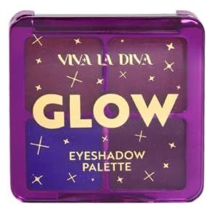 Viva la Diva Glow Eyeshadow Palette N2, oogschaduwpalet met heldere en veelzijdige tinten voor oogverblindende ogen