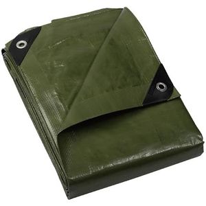 GUARD SHIELD Afdekzeil, met inslagringen, waterdicht, 3 m x 5 m, groen, multifunctioneel polyester-zeil, 120 g/m², zeildoek, beschermend zeil, multifunctioneel, scheurvast, uv-gestabiliseerd