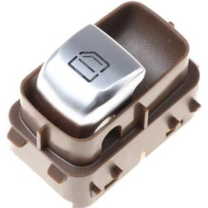 Electric Power Window Switch Button Elektronische Schakelaar Voor Enkelvoudig Raamheffer Voor Benz E/S-Klasse W213 W217 W222 2229051904 2139050309(Coffee)