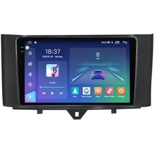 Android 14 Autoradio Stereo voor B-enz Smart Fortwo (2011-2015) 9 Inch Touchcreen Multimedia Speler met Draadloze Carplay Android Auto 2 Din GPS Navigatie FM RDS Bluetooth 5G-WiFi SWC DSP,M120s