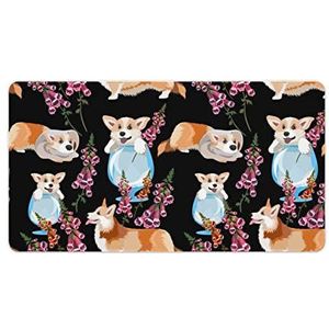 Mooie Royal Corgi Print Bureau Pad Protector Muismatten Kantoor Tafel Mat Grote Muismat Antislip Laptop Pad