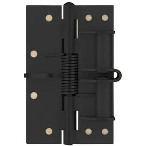 Deurveerscharnier, IJzeren zelfsluitende deurscharnieren veelkleurig(Black)