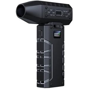 Draagbare Stofblaze. 130000RPM Ho Snelheid Turbo Welddadi Ventilator Stof Draagbare Mini Jet Föhn Met Scherm Display Stof Blazen En Dron .Elektrische Luchtblazer(Black)
