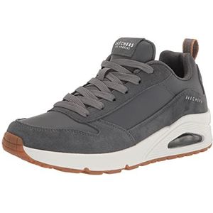 Skechers Uno - Stacre heren Sneaker Lage hals, Grijs, 45 EU