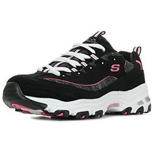 Skechers D'Lites Biggest Fan Sneakers voor dames, Zwart, 40 EU