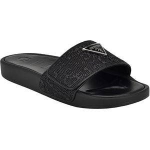 GUESS Callena sandaal voor dames, zwart 001, 5.5 UK, Zwart 001, 38.5 EU