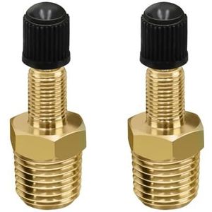2 stks Messing Kleppen Adapter 1/4 Inch Air Inflator Connector Geschikt voor Automotive Bandenpompen en Compressor Draagbare