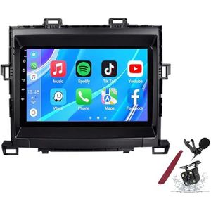 Android 14 Autoradio Sat Navi voor T-oyota Alphard (2008-2014) 9 Inch Touchscreen Multimedia Speler met Draadloze Carplay GPS Navigatie FM RDS Bluetooth 5G-WiFi SWC DSP,M100s