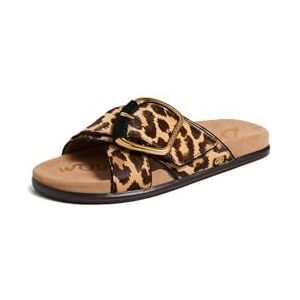 Sam Edelman Darla Slide Sandaal voor dames, Cyprus Tan Multi, 36.5 EU