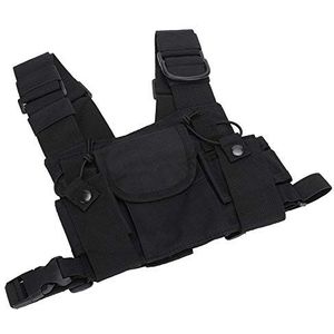 Anti-wearable Dual Harness Front Pack Hoogwaardige portofoon walkie-talkie-pack voor brandweer en leger
