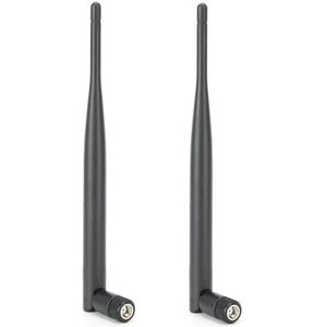 2 x 6DBI WIFI-antenne Dual Band, SMA vrouwelijke antennekabel voor draadloos netwerk, Wireless Range Extender, twee eenheden routerantenne voor desktopcomputer, router