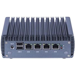 HSIPC Celeron J4125 Quad Core Firewall Micro Appliance, Mini PC, Nano PC, Router PC, 4 RJ45 2,5 GBE NIC AES-NI Compatibel met Pfsense OPNsense