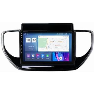 9 inch touch screen multimedia speler bluetooth autoradio voor Solaris 2 2020-2021 Android 12.0 Car Stereo gebouwd carautoplay ondersteuning stuurwielbediening wifi 4g gps navigatie (Size : 4+WIFI 1G