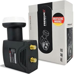 PremiumX - Deluxe Twin LNB - Signaalomzetter voor 2 Gebruikers - HD UHD 4K
