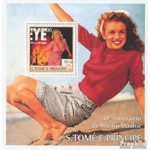 Sao Tome e Principe Blok 478 (compleet. Kwestie) 2003 Marilyn Monroe (met Pullover) (Postzegels voor verzamelaars) Beroemdheden/Film/Theater