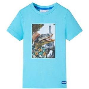 Kindershirt 104 zeeblauw, kinderkleding, jongenskleding, hippe kinderkleding, kinderkled, meisjeskleding, leuke kinderkleding, stoere kinderkleding