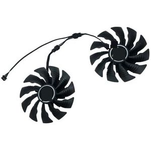 2 stuks GPU VGA-koeler, grafische kaartventilator, PLD10015B12H voor MLLSE voor RTX 3070 8GB gaming voor RTX3070 8G(DIY Type A)