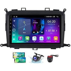 Android 13 Autoradio 2 DIN Compatibel met Kia Carens RP 3 2013-2019 9 Inch Touchscreen Carplay en Android Auto met Bluetooth 5.0/FM RDS/Bediening op het stuur/Achteruitrijcamera(NF-1)