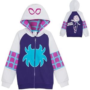 Kindertrui met capuchon Spidey en zijn verbazingwekkende vrienden, capuchonjack met ritssluiting, Miles Morales Ghost Spider of Spidey, gwen ghost spider, 3-4 Jaar