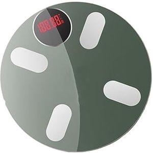 Lichaamsvetweegschaal Slimme Bluetooth-weegschaal For De Badkamer Gezondheidsbewaking Draadloze Digitale BMI-analysator For Lichaamssamenstelling Gemakkelijk Te Gebruiken(Green)