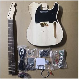 Onvoltooide Gitaar Kit Onvoltooide Basswood Body Palissander Toets 22 Frets DIY Elektrische Gitaar Set Kits