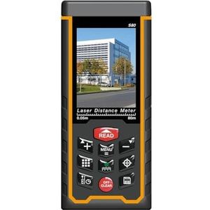 Hand-GPS Afstandsmeter Meetlint Digitale Camera Functie Afstandsmeter Tape Hoekafstandsmeter Meetinstrument Hoge precisienauwkeurigheid (Color : Nero, Size : 80m)