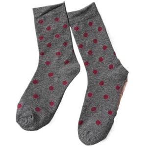 YIJIANUO Vrouwen Rode Midden Tube Sokken Katoen Gestreepte Harajuku Kawaii Casual Sokken Mode Ademend Strik Grijs Vrouwelijke Sokken, Kaki, Eén maat