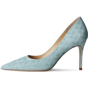 Hakken - Elegante Pumps Vrouwen-Stiletto-Sexy Naaldhak - Gesloten Avond-Feest - Luxe Mode Vrouwelijke Schoenen Hak 30-CHC-19, 16 blauwe slang, 36.5 EU