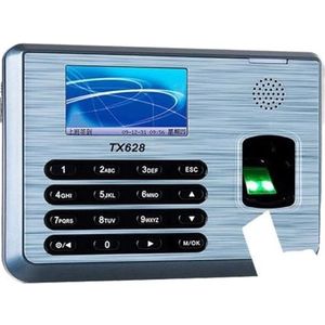 Tijdklok, TX628 Tijdregistratiemachine TCP/IP Webserver Vingerafdruk Tijdregistratie Optioneel voor kleine bedrijven en kantoren(ID WIFI function,A)