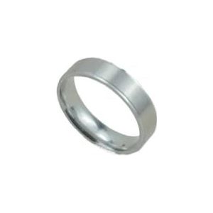 4mm6mm8mm12mm brede gladde ring mode-sieraden roestvrij staal mannen vrouwen paar ringen (Color : Silver_RING_12)
