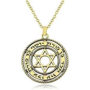 Spupernatural Hollow Out Star of David hanger ketting voor vrouwen mannen zegel van Solomon Talisman joodse amulet sieraden accessoires