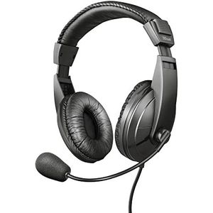 Trust Quasar PC-Headset met Microfoon en Stereogeluid, Over-Ear Pads, In-Line Bediening, Koptelefoon voor PC en Laptop, voor Chatten, Conferentiegesprekken, Kantoor, Skype, Teams - Zwart