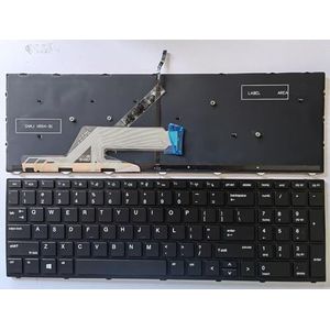US-toetsenbord voor HP voor Probook 450 G5 455 470 L01028-001 L01028-031(Black Frame backlit)