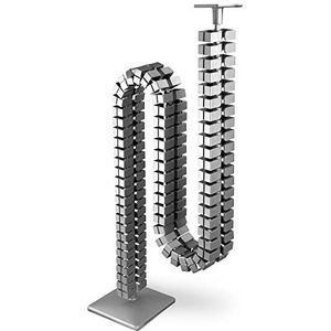 Oskar Lehmann kabelgeleiding Kuba Slim Line, vierkant, lengte: 1260 mm, kabelbuis, zilverkleurig