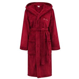 Di Vadini Florence Badjas voor heren, uniseks, met capuchon, ochtendjas, pluizig, nachtkleding van luxe microvezel, Öko-Tex Standard 100, Kimono met kleur en maten naar keuze XXS - 5XL