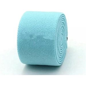 Kleur geweven babybroekje rubberen band elastische band platte dikke elastische zachte elastische band diy kledingaccessoires-licht meerblauw
