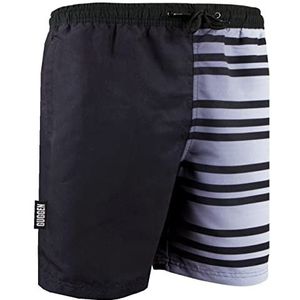 GUGGEN MOUNTAIN Zwembroek voor Heren Zwemshorts voor Het Strand Sneldrogende Zomer manvolk mannen met Strandbroek met Boardshort Korte Broek Geruit Geblok Patroon Linnen Kleur Wit XXXXL