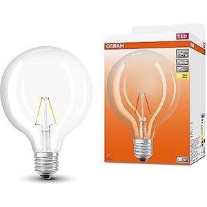 OSRAM LED STAR GLOBE125 LED-lampe til E27-base, Globe-form, filamentudseende, 250 lumen, varm hvid (2700k), udskiftning til konventionelle 25W pærer, ikke dæmpbar, 1-pack
