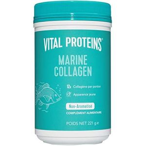 Vital Proteins Marine collageen, collageen om te drinken, voedingssupplementen, gehydrolyseerde zeecollagepeptiden, niet gearomatiseerd, 221 g