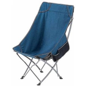Stoelen Compacte klapstoel met hoge rugleuning en zijvakken Opvouwbare campingstoel Nettogewicht 5,7 pond - Binnenkamperen Strandpicknick Vouwstoel (Color : B)