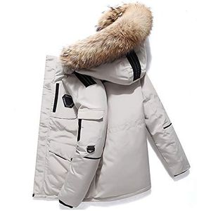 G&F Mannen Donsjack Witte Eendons Winterjas Voor Outdoor Camping Reizen (Kleur: Zwart, Maat: M)