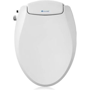 Brondell Bidet toiletbril niet-elektrische Swash Ecoseat past op langwerpige toiletten, wit - dubbel mondstuksysteem, omgevingswatertemperatuur - bidet met eenvoudige installatie