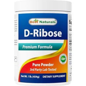 Best Naturals D-Ribose Powder 1 pond - 100% pure hoogste kwaliteit D Ribose poeder voor Endurance & Energy