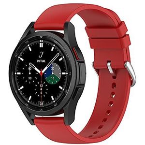 XINBOOBA 20mm Adjustable Silicone Sport Watch Band Replacement Strap for Samsung Galaxy Watch4 Classic 46mm/Classic 42mm, Galaxy 4 40mm/44mm Men Women,Red