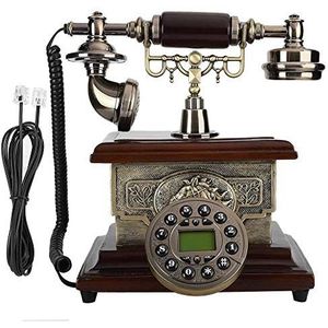 VDLLQYN, Vintage antieke retro nummerherkenning handset bureautelefoon en oproepweergave telefoon roterende vaste telefoonlijn for thuiskantoor hotel ，Antieke telefoon