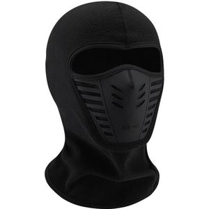 Winddicht sportmasker voor ski's, volledige hoofdbedekking, multifunctioneel Ninja-masker, één maat, zwart, van TRIXES