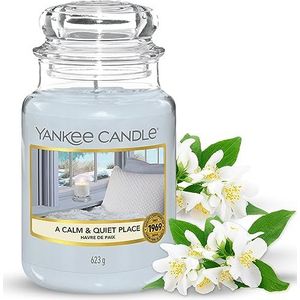 Yankee Candle-geurkaars | A Calm & Quiet Place Large Jar | Brandduur: tot wel 150 uur