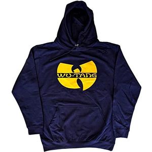 Wu-Tang Clan Capuchon Band Logo nieuw Officieel Unisex Navy Blauw Pullover XL