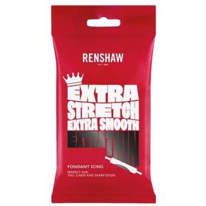 Renshaw Rolfondant Extra Zwart: Stevig, Elastisch. 1 kg